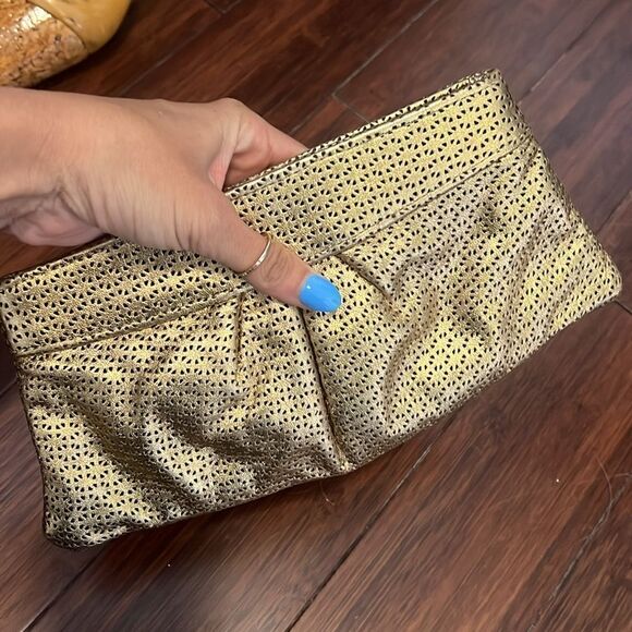 Lauren Merkin Small Clutch - Handbag Purse - BRAND NEW - Brown Metallic - Picture 3 of 4